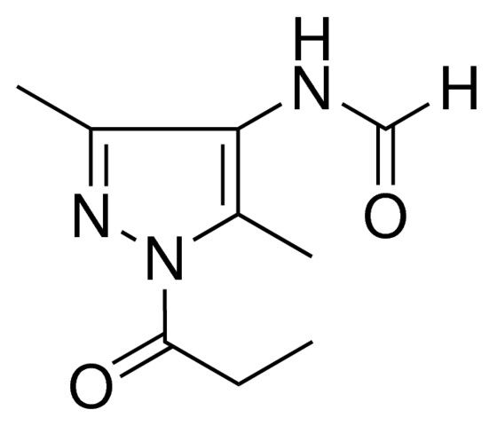 N-(3,5-DIMETHYL-1-PROPIONYL-1H-PYRAZOL-4-YL)-FORMAMIDE