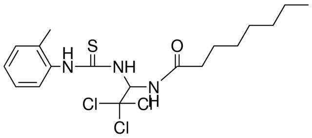 OCTANOIC ACID (2,2,2-TRICHLORO-1-(3-O-TOLYL-THIOUREIDO)-ETHYL)-AMIDE