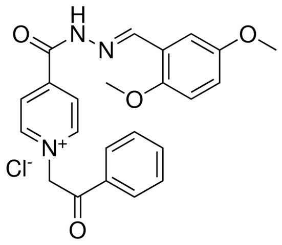 4-(2,5-DIMETHOXY-BENZYLIDENE-HYDRAZINOCARBONYL)-1-(2-OXO-2-PH-ET)-PYRIDINIUM, CL