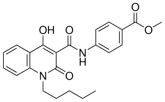 4((4-HO-2-OXO-1-PENTYL-1,2-2H-QUINOLINE-3-CARBONYL)-AMINO)-BENZOIC ACID ME ESTER