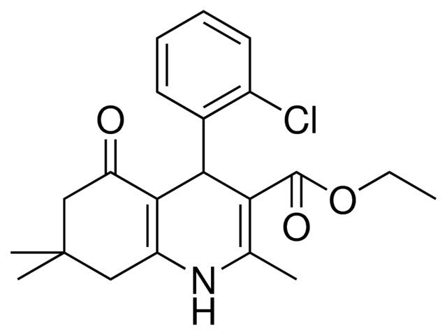 4(2-CL-PH)2,7,7-TRI-ME-5-OXO-1,4,5,6,7,8-6H-QUINOLINE-3-CARBOXYLIC ACID ET ESTER