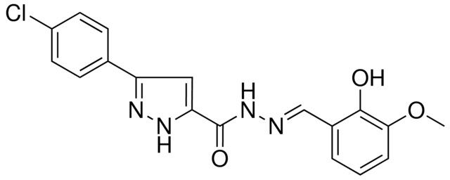 5-(4-CL-PH)-2H-PYRAZOLE-3-CARBOXYLIC ACID (2-HO-3-METHOXY-BENZYLIDENE)-HYDRAZIDE