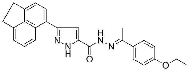 5-ACENAPHTHEN-5-YL2H-PYRAZOLE-3-CARBOXYLIC ACID (1(4-ETO-PH)ETHYLIDENE)HYDRAZIDE