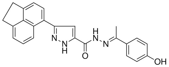 5-ACENAPHTHEN-5-YL-2H-PYRAZOLE-3-CARBOXYLIC ACID (1(4-HO-PH)ETHYLIDENE)HYDRAZIDE