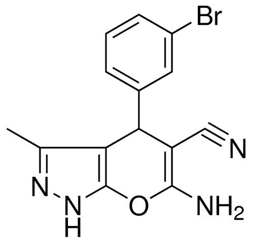 6-AMINO-4-(3-BR-PH)-3-METHYL-1,4-DIHYDRO-PYRANO(2,3-C)PYRAZOLE-5-CARBONITRILE