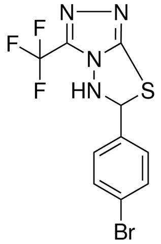 6-(4-BR-PH)-3-(TRI-F-METHYL)-5,6-DIHYDRO(1,2,4)TRIAZOLO(3,4-B)(1,3,4)THIADIAZOLE