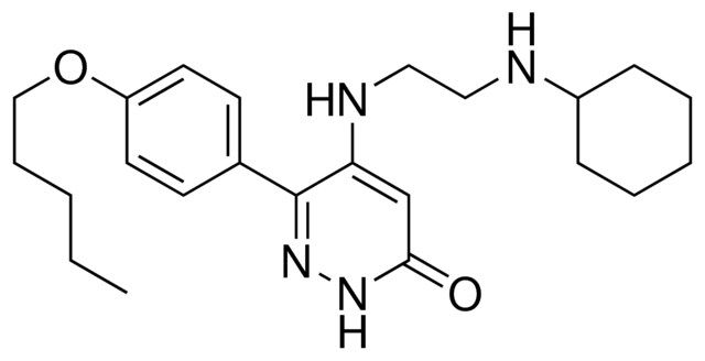 5-((2-(CYCLOHEXYLAMINO)ETHYL)AMINO)-6-(4-(PENTYLOXY)PHENYL)-3(2H)-PYRIDAZINONE