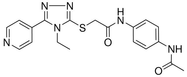 N(4-(ACETYLAMINO)PH)2-((4-ET-5-(4-PYRIDINYL)4H-1,2,4-TRIAZOL-3-YL)THIO)ACETAMIDE