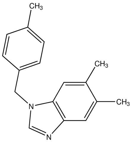 5,6-Dimethyl-1-(4-methylbenzyl)-1<i>H</i>-benzimidazole