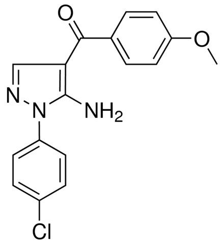 (5-AMINO-1-(4-CHLOROPHENYL)-1H-PYRAZOL-4-YL)(4-METHOXYPHENYL)METHANONE