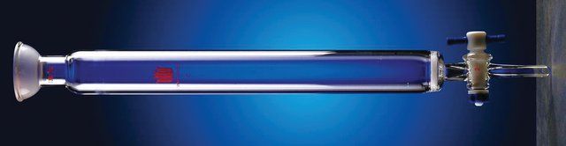 Synthware<sup>TM</sup> chromatography column with with spherical joint, PTFE stopcock and coarse frit