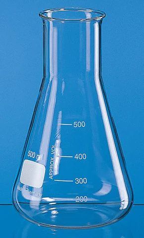 BRAND<sup>®</sup> Erlenmeyer flask with beaded rim and graduation, wide mouth