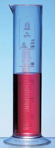 BRAND<sup>®</sup> graduated cylinder low form embossed scale