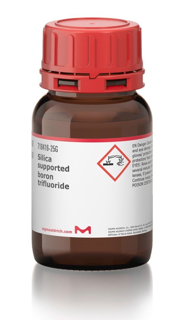 Silica supported boron trifluoride