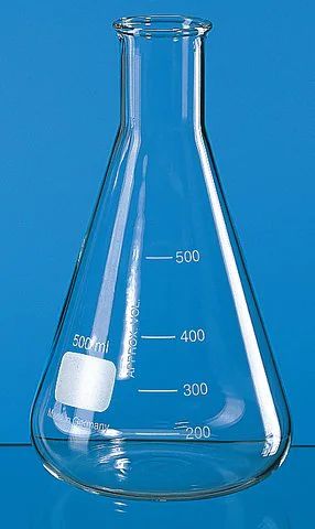 BRAND<sup>®</sup> Erlenmeyer flask with beaded rim and graduation, narrow mouth