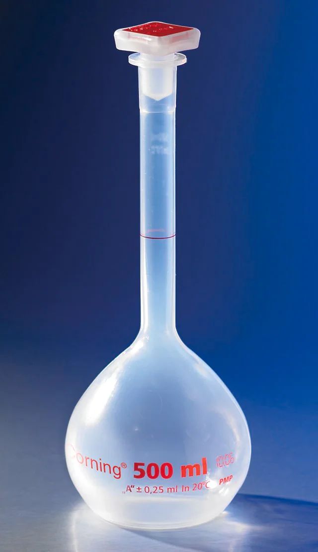 Corning<sup>®</sup> reusable volumetric flask, Class A