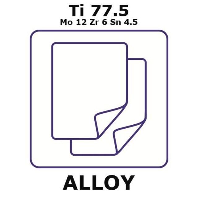 Titanium alloy beta 3, Ti77.5Mo12Zr6Sn4.5