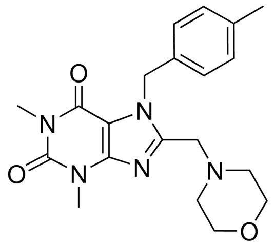 1,3-DIMETHYL-7-(4-METHYLBENZYL)-8-(4-MORPHOLINYLMETHYL)-3,7-DIHYDRO-1H-PURINE-2,6-DIONE