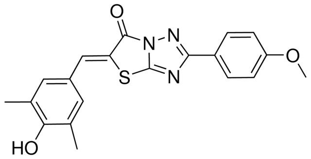 (5Z)-5-(4-HYDROXY-3,5-DIMETHYLBENZYLIDENE)-2-(4-METHOXYPHENYL)[1,3]THIAZOLO[3,2-B][1,2,4]TRIAZOL-6(5H)-ONE