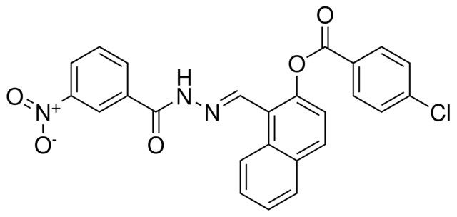1-(2-(3-NITROBENZOYL)CARBOHYDRAZONOYL)-2-NAPHTHYL 4-CHLOROBENZOATE