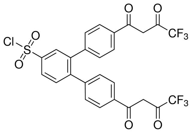 4,4″-Bis(4,4,4-trifluoro-1,3-dioxobutyl)-o-terphenyl-4′-sulfonyl chloride