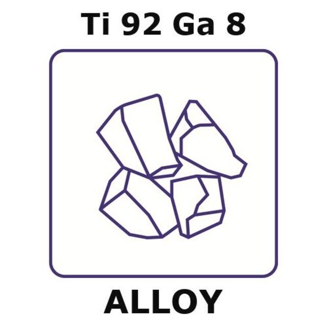 Titanium-gallium alloy, Ti92Ga8