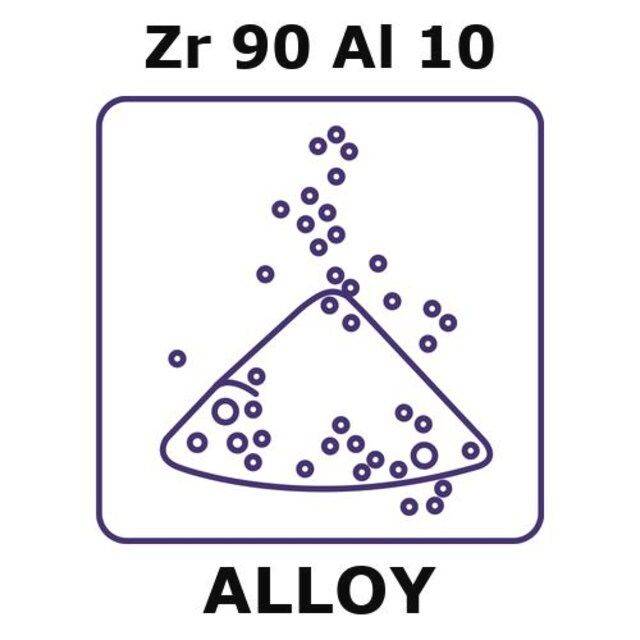 Zirconium-aluminum alloy, Zr90Al10