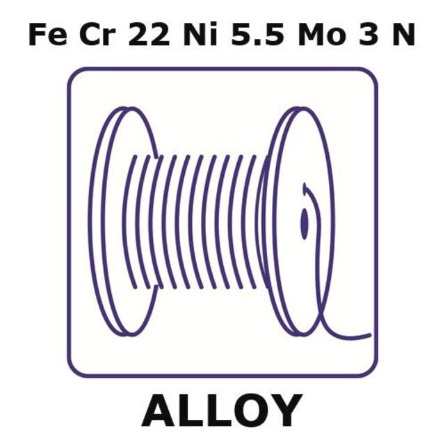 Stainless Steel-Duplex alloy, Fe69.5Cr22Ni5.5Mo3N
