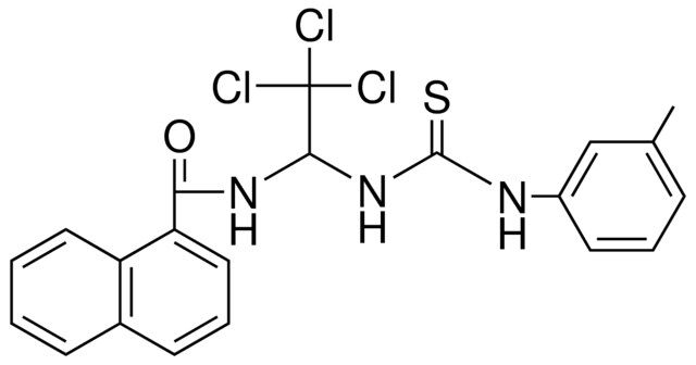 NAPHTHALENE-CARBOXYLIC ACID (2,2,2-TRICHLORO-1-(3-M-TOLYL-THIOUREIDO)-ET)-AMIDE