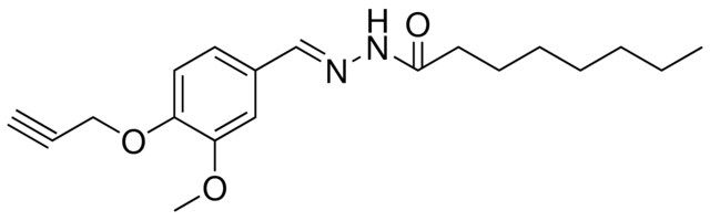 OCTANOIC ACID (3-METHOXY-4-PROP-2-YNYLOXY-BENZYLIDENE)-HYDRAZIDE