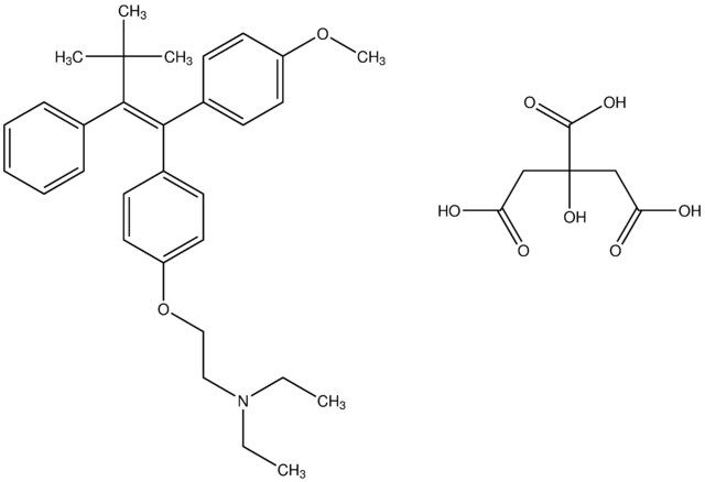 N,N-diethyl-2-{4-[(1Z)-1-(4-methoxyphenyl)-3,3-dimethyl-2-phenyl-1-butenyl]phenoxy}ethanamine 2-hydroxy-1,2,3-propanetricarboxylate