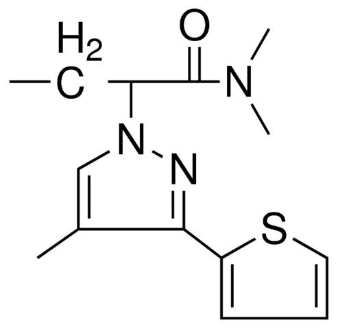 N,N-dimethyl-2-[4-methyl-3-(2-thienyl)-1H-pyrazol-1-yl]butanamide