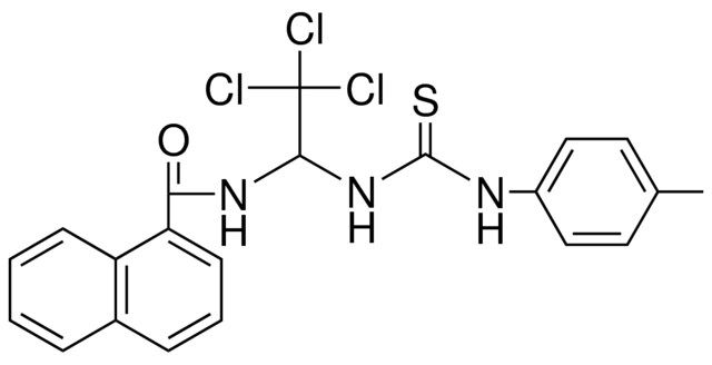 NAPHTHALENE-CARBOXYLIC ACID (2,2,2-TRICHLORO-1-(3-P-TOLYL-THIOUREIDO)-ET)-AMIDE