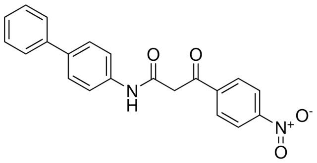 N-BIPHENYL-4-YL-3-(4-NITRO-PHENYL)-3-OXO-PROPIONAMIDE