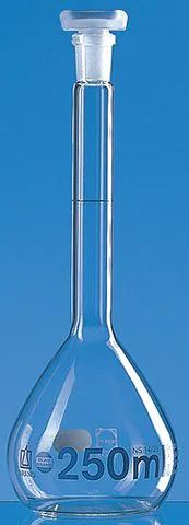 BRAND<sup>®</sup> BLAUBRAND<sup>®</sup> volumetric flask, PP stopper, clear glass