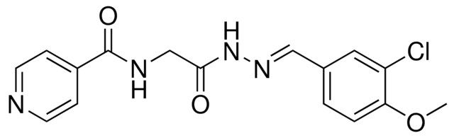 N-(3-CHLORO-4-METHOXY-BENZYLIDENE-HYDRAZINOCARBONYLMETHYL)-ISONICOTINAMIDE