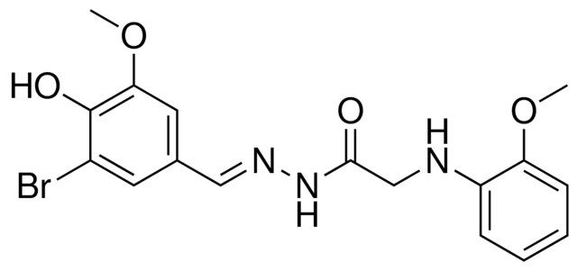 N'-(3-BROMO-4-HYDROXY-5-METHOXYBENZYLIDENE)-2-(2-METHOXYANILINO)ACETOHYDRAZIDE