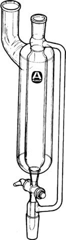 Jacketed addition funnel with pressure-equalization arm