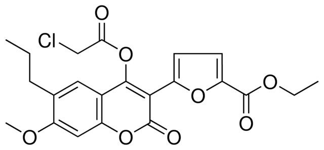 ETHYL 5-{4-[(CHLOROACETYL)OXY]-7-METHOXY-2-OXO-6-PROPYL-2H-CHROMEN-3-YL}-2-FUROATE