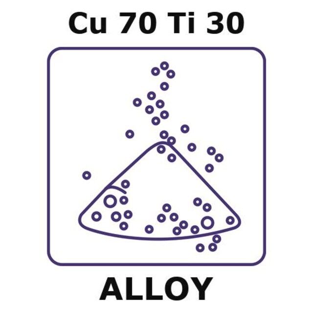 Copper-titanium alloy, Cu70Ti30