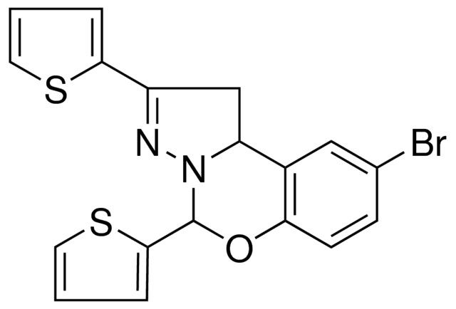 8-BR-2,4-DI-THIOPHEN-2-YL-1,9B-DIHYDRO-5-OXA-3,3A-DIAZA-CYCLOPENTA(A)NAPHTHALENE