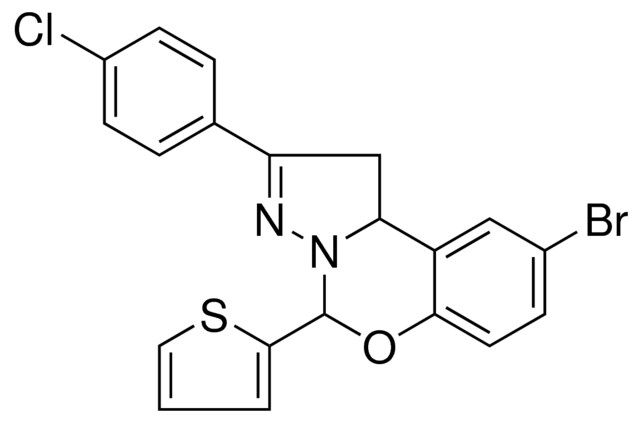 8-BR-2(4-CL-PH)4-THIOPHEN-2-YL-1,9B-2H-5-OXA-3,3A-DIAZA-CYCLOPENTA(A)NAPHTHALENE