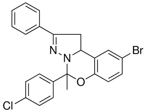 8-BR-4-(4-CL-PH)-4-ME-2-PH-1,9B-2H-5-OXA-3,3A-DIAZA-CYCLOPENTA(A)NAPHTHALENE