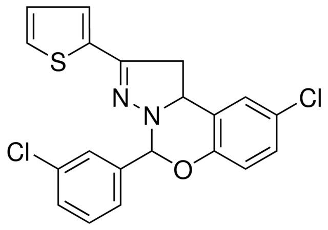 8-CL-4(3-CL-PH)2-THIOPHEN-2-YL-1,9B-2H-5-OXA-3,3A-DIAZA-CYCLOPENTA(A)NAPHTHALENE