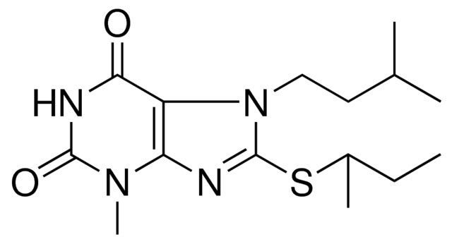 8-SEC-BUTYLSULFANYL-3-METHYL-7-(3-METHYL-BUTYL)-3,7-DIHYDRO-PURINE-2,6-DIONE
