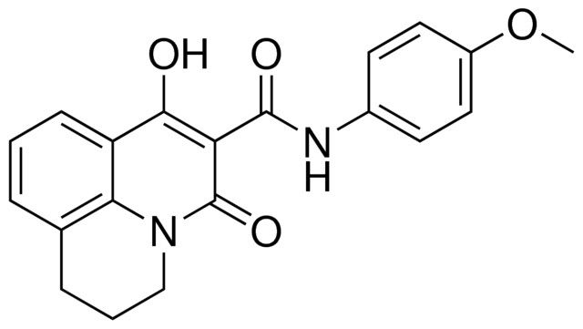 7-HYDROXY-N-(4-METHOXYPHENYL)-5-OXO-2,3-DIHYDRO-1H,5H-PYRIDO[3,2,1-IJ]QUINOLINE-6-CARBOXAMIDE