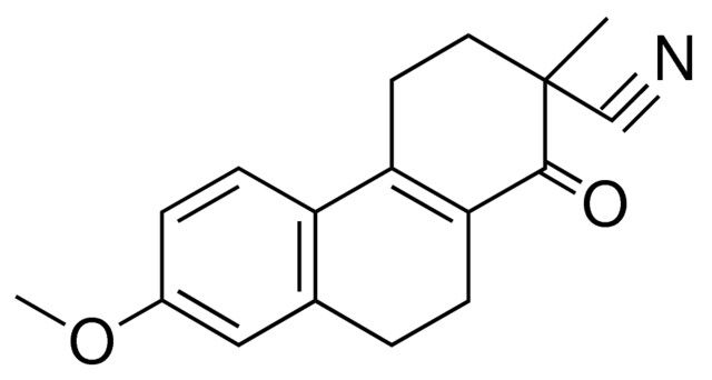 7-METHOXY-2-METHYL-1-OXO-1,2,3,4,9,10-HEXAHYDRO-PHENANTHRENE-2-CARBONITRILE