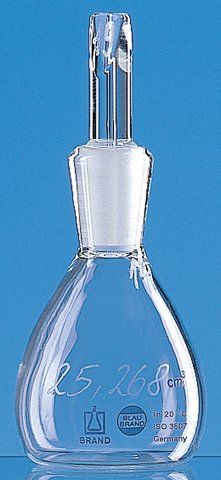 BRAND<sup>®</sup> BLAUBRAND<sup>®</sup> density bottle, Gay-Lussac pattern, calibrated