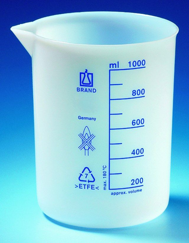 BRAND<sup>®</sup> ETFE beaker with spout, low form