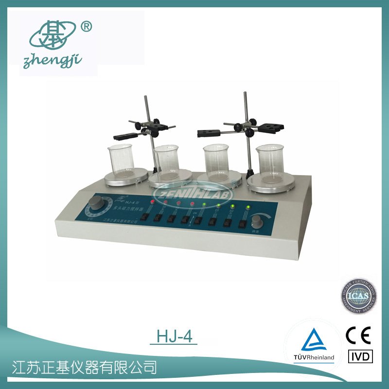 多头磁力加热搅拌器HJ-4图片